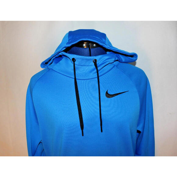 Nike DRI-FIT Royal Blue Mens Size Small Pullover Hoodie Sweatshirt Basketball - Picture 2 of 14
